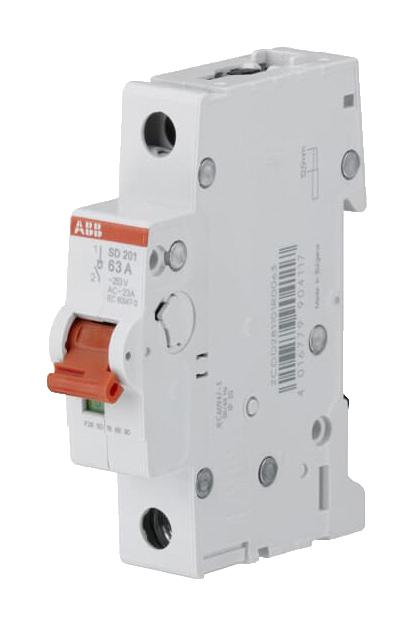SD201/25 LOAD BREAK SWITCH, 1 POLE, 25A, 253V ABB