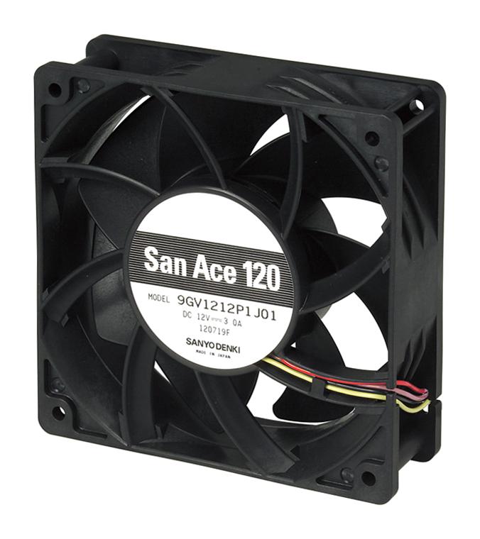 9GV1224P1J01 DC AXIAL FAN, 224.3CU.FT/MIN, 120MM SANYO DENKI