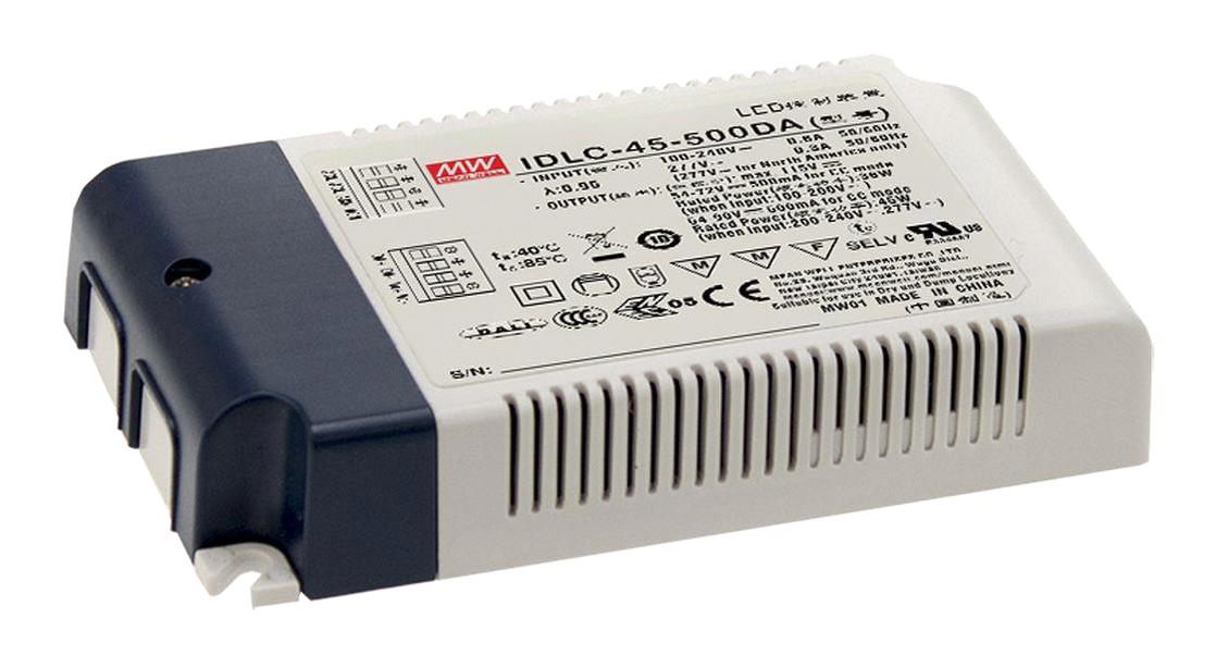 IDLC-45-1400DA LED DRIVER, AC/DC, CONST CURRENT, 44.8W MEAN WELL