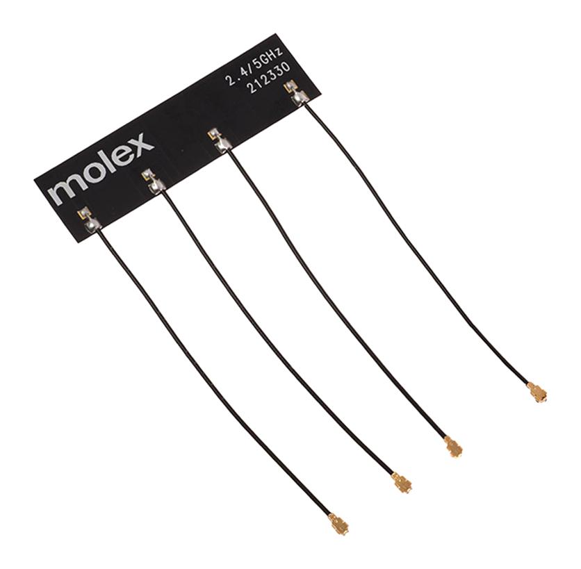 212330-0100. MIMO WIFI ANTENNA, 5.15-5.85GHZ, 3.9DBI MOLEX