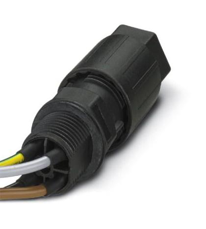 QPD W 3PE1,5 4-9 M20 0,5 BK CIR CABLE, QUICKON-FREE END, 3+PE, 500MM PHOENIX CONTACT