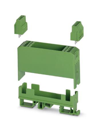 EMG 22-LG/SET ELECTRONIC HOUSING SET, 8POS, PC, GREEN PHOENIX CONTACT