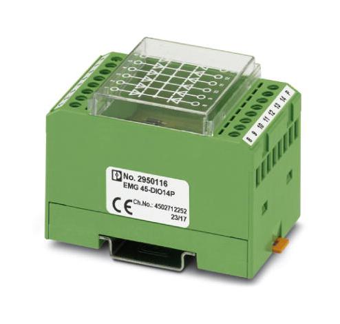 EMG 45-DIO14P DIODE BLOCK, 14, 0.7A, COMMON CATHODE PHOENIX CONTACT