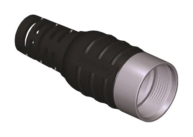 MA4FSR-A128 STRAIN RELIEF BOOT, TPE, 12.8MM, BLK AMPHENOL SINE/TUCHEL