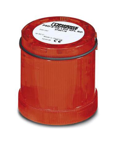 PSD-S OE LED RFL RD LED SIGL INDICATOR, FLASHING, 24V, RED PHOENIX CONTACT