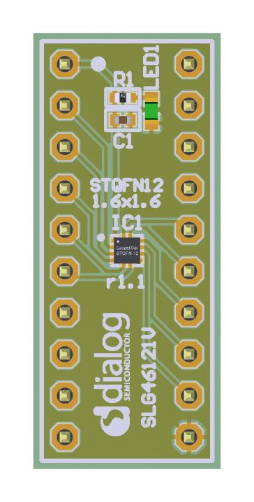 SLG46535V-DIP 20-PIN DIP PROTO BOARD RENESAS