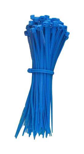 PELB0149 CABLE TIE, NYLON 6.6, 100MM, BLUE, PK100 PRO ELEC