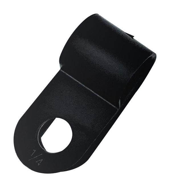 PELB0197 CABLE CLAMP, NYLON 6.6, 9.5MM, BLACK PRO ELEC