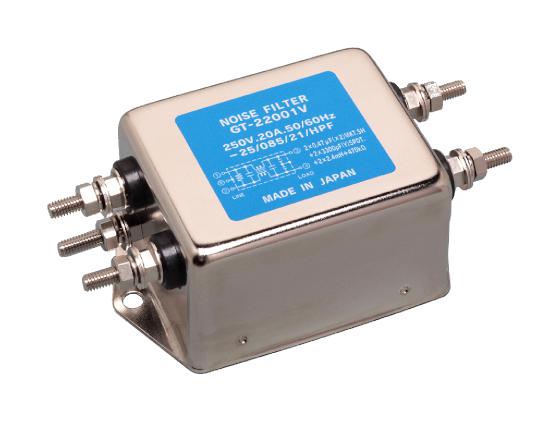 GT-2050R POWER LINE FILTER, 1 PHASE, 5A, SCREW KEMET