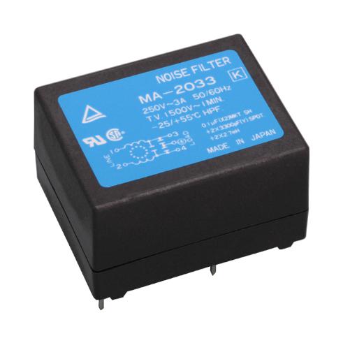 MA-2013 POWER LINE FILTER, 1-PH, 250V, TH KEMET