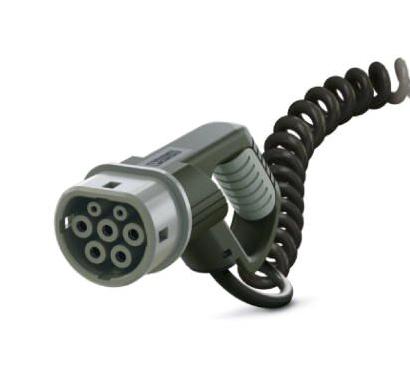 EV-T2M3C-3AC32A-4,0M6,0EHBK00 AC CHARGING CABLE, 4M, 480VAC, 32A, BLK PHOENIX CONTACT