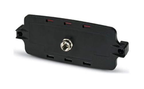ECS-P-122X169-S-UV1-1M12 FRONT PLATE, PC, 163 X 30 X 62MM, BLACK PHOENIX CONTACT