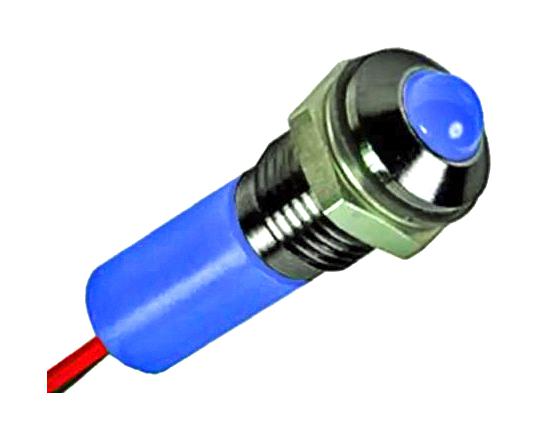 Q6P7BXXB02E LED PANEL INDICATOR, BLUE, 6MM, 3.8V APEM