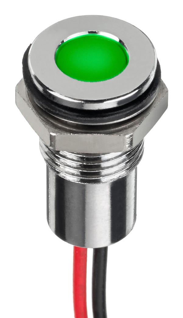 Q8F5CXXHG110E LED PANEL INDICATOR, GREEN, 8MM, 110VAC APEM