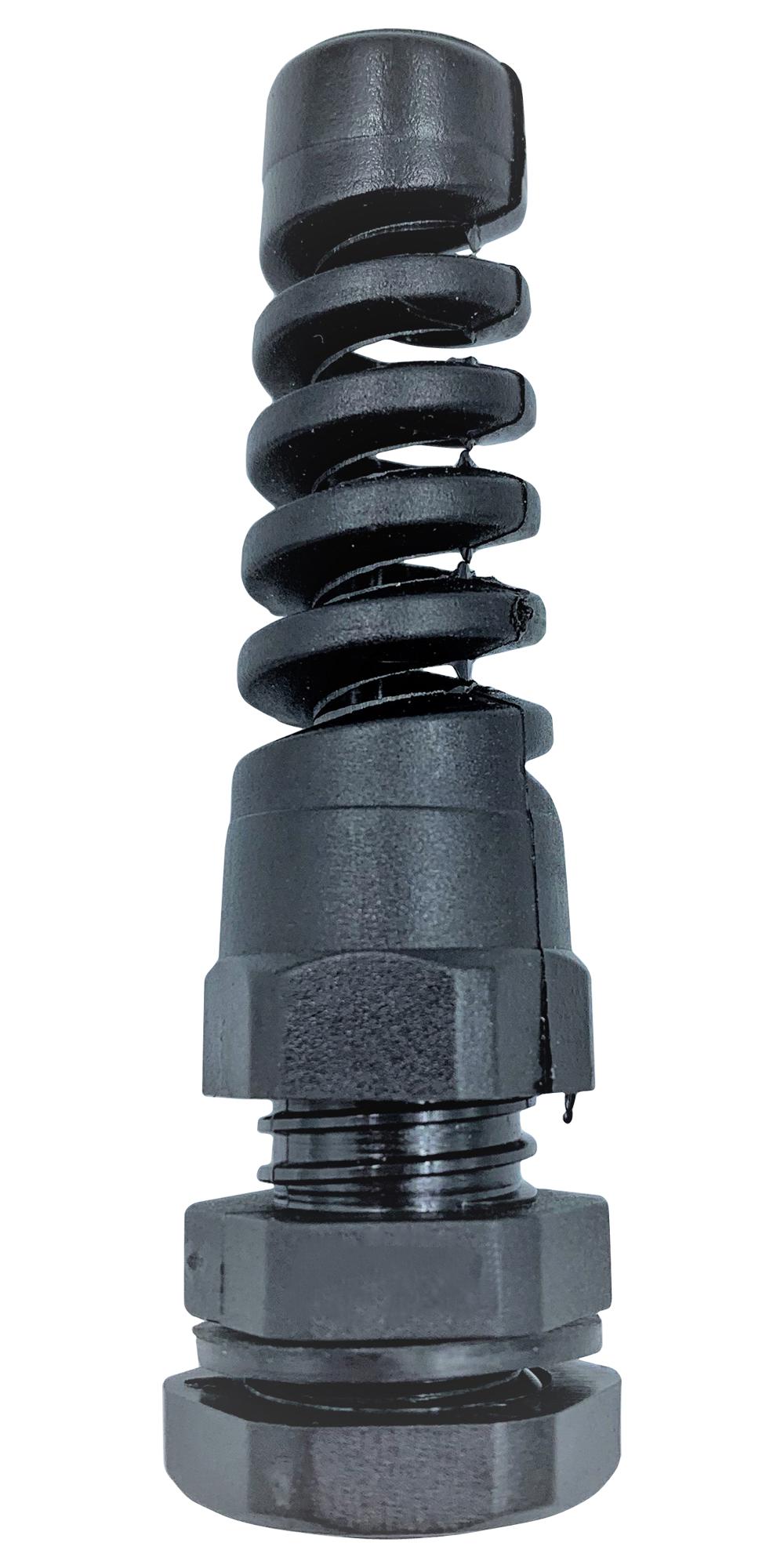 PELB0241 CABLE GLAND, PA/NBR, 5MM-10MM, BLACK PRO ELEC