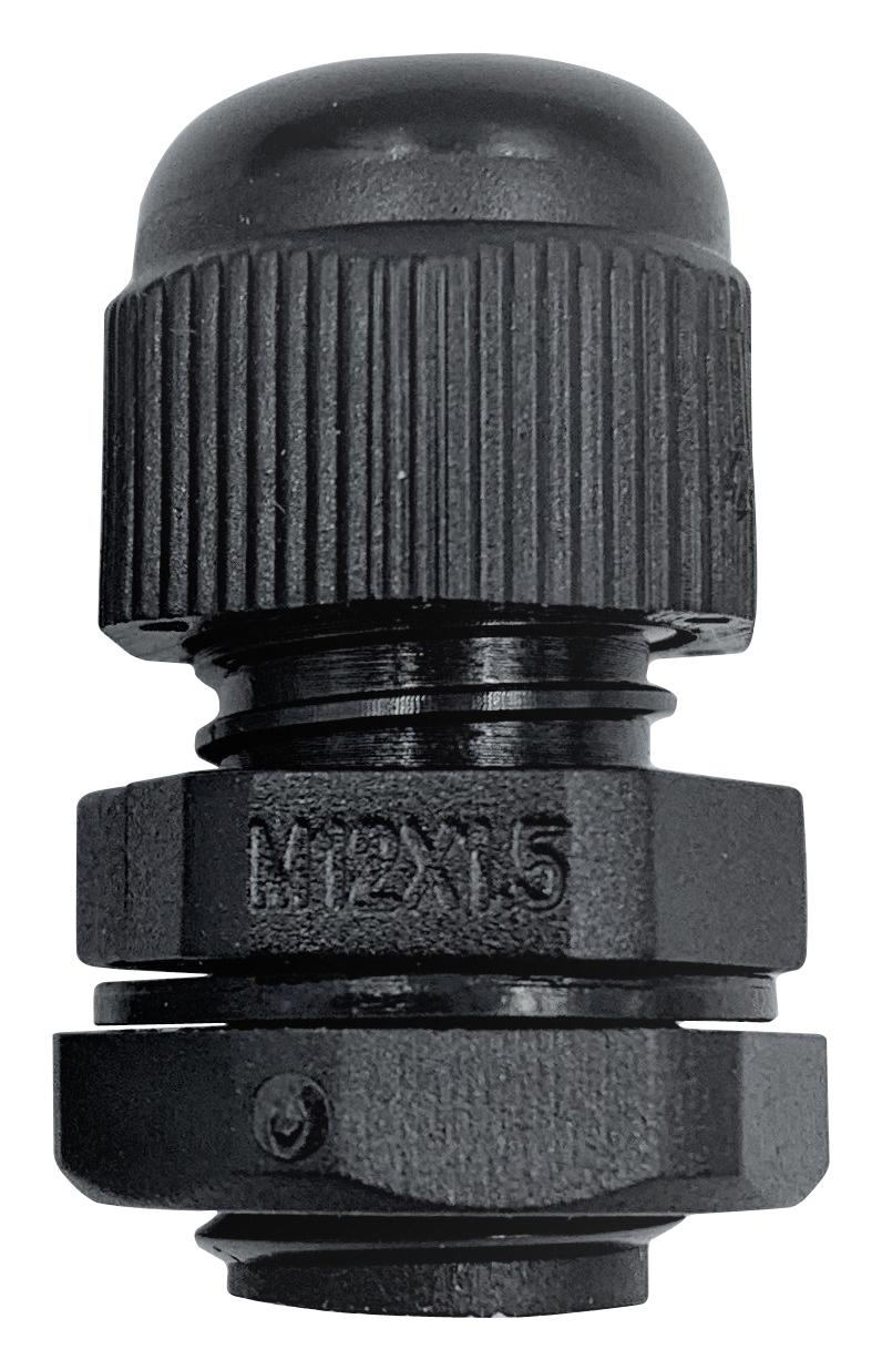 PELB0268 CABLE GLAND, PA/NBR, 6MM-12MM, BLACK PRO ELEC