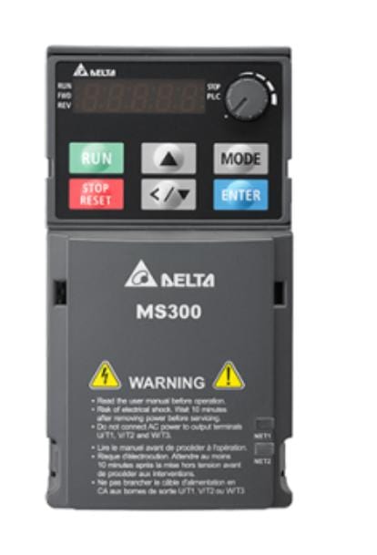 VFD2A8MS21AFSAA AC MOTOR SPEED DRIVE, 1-PH, 400W, 265V DELTA ELECTRONICS