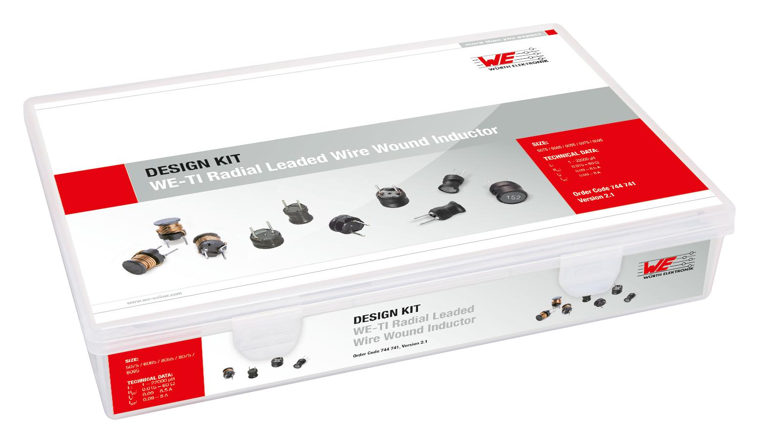 744741 INDUCTOR KIT, RADIAL WURTH ELEKTRONIK