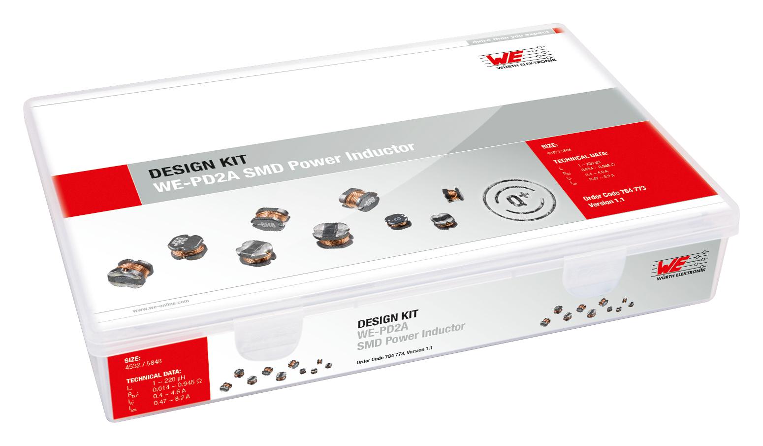 784773 POWER INDUCTOR KIT, SMD, 350PC WURTH ELEKTRONIK