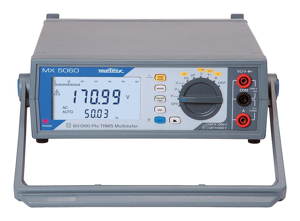 MX5060 TRMS BENCHTOP MULTIMETER, 60000 COUNT METRIX