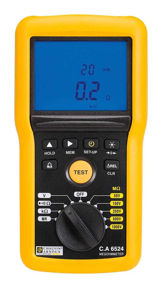 P01140824 MEGOHMMETER, 10KOHM-200GOHM, 850G CHAUVIN ARNOUX