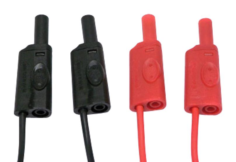 P01295290Z TEST LEAD, 4MM PLUG-PLUG, BLACK/RED, 2PC CHAUVIN ARNOUX