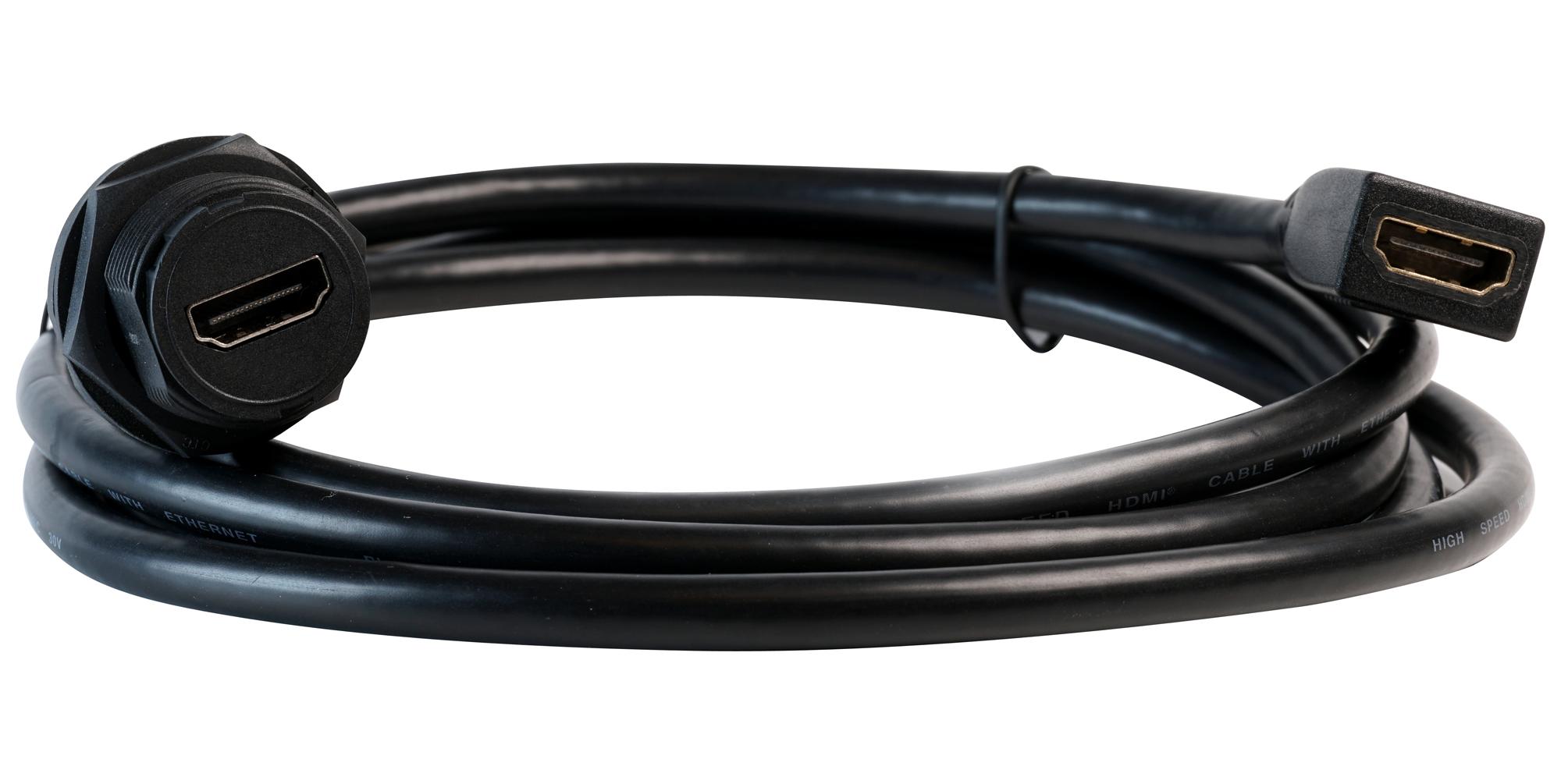 MP002465 CABLE, C4 PANEL HDMI RCPT-HDMI RCPT, 2M MULTICOMP PRO