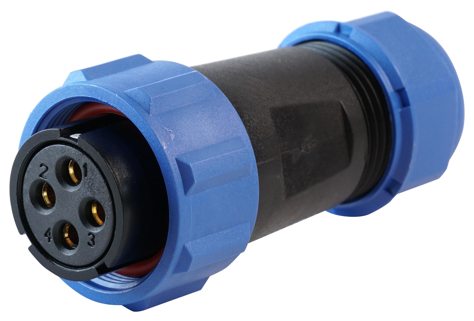 MP002562 CIRCULAR CONNECTOR, 4POS, PLUG, SCREW MULTICOMP PRO