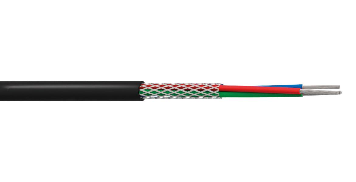 MP002400 SHLD FLEX CABLE, 3CORE, 0.5MM2, 100M MULTICOMP PRO