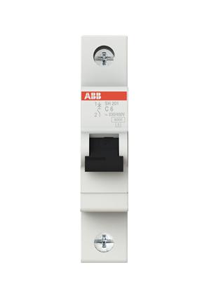 2CDS211001R0064 MCB, THERMAL, 1POLE, 6A, 400V ABB