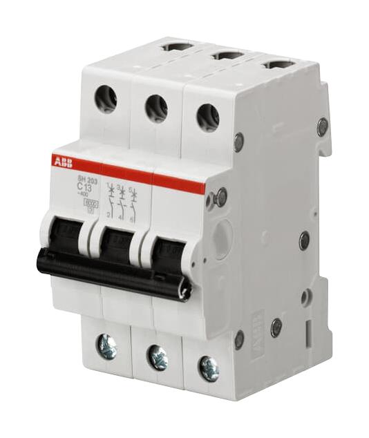 2CDS213001R0164 MCB, THERMAL, 3POLE, 16A, 400V ABB