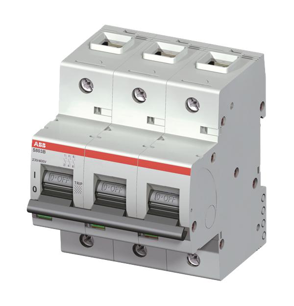 2CCS813001R0824 S803B-C100 TRIPLE POLE MCB C100A 16KA ABB