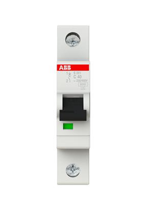 S201-C40 CIRCUIT BREAKER, THERMAL MAG, 1 POLE ABB