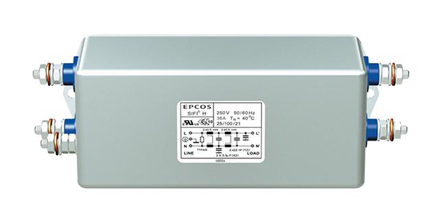 B84113H0000M120 POWER LINE FILTER, MEDICAL, 250V, 20A EPCOS