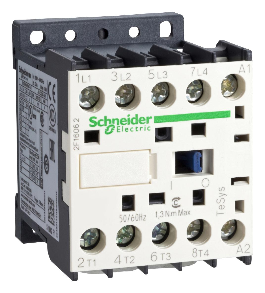 LC1K09008P7 CONTACTOR, DPST, 230VAC, DIN RAIL/PANEL SCHNEIDER ELECTRIC