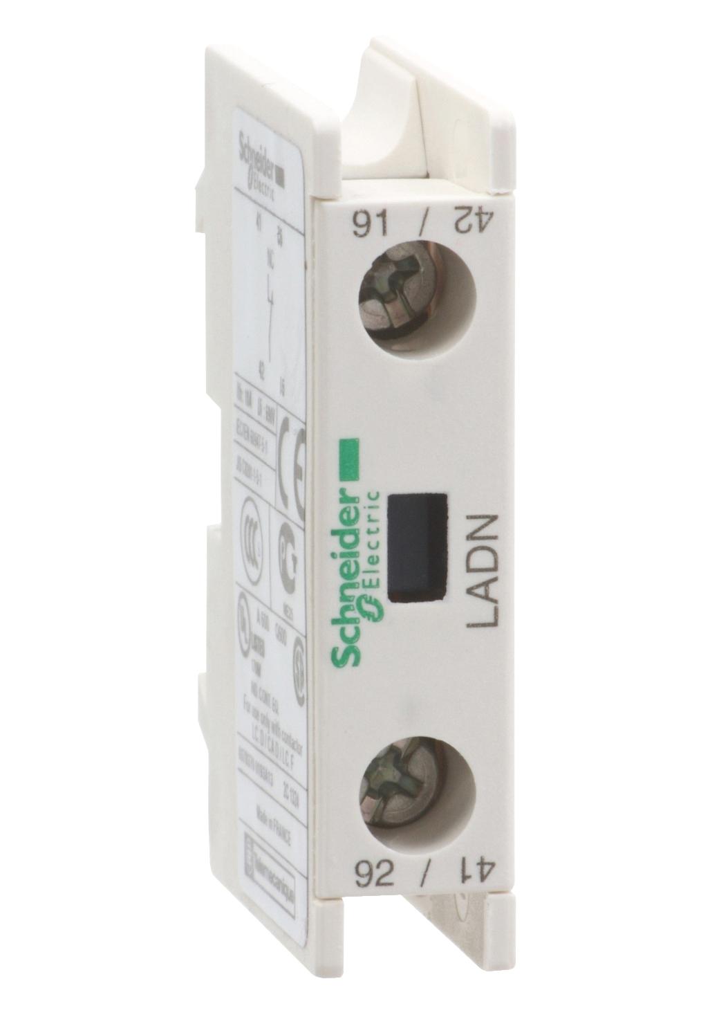 LADN10 AUXILIARY CONTACT BLOCK, 1NO, 690VAC SCHNEIDER ELECTRIC