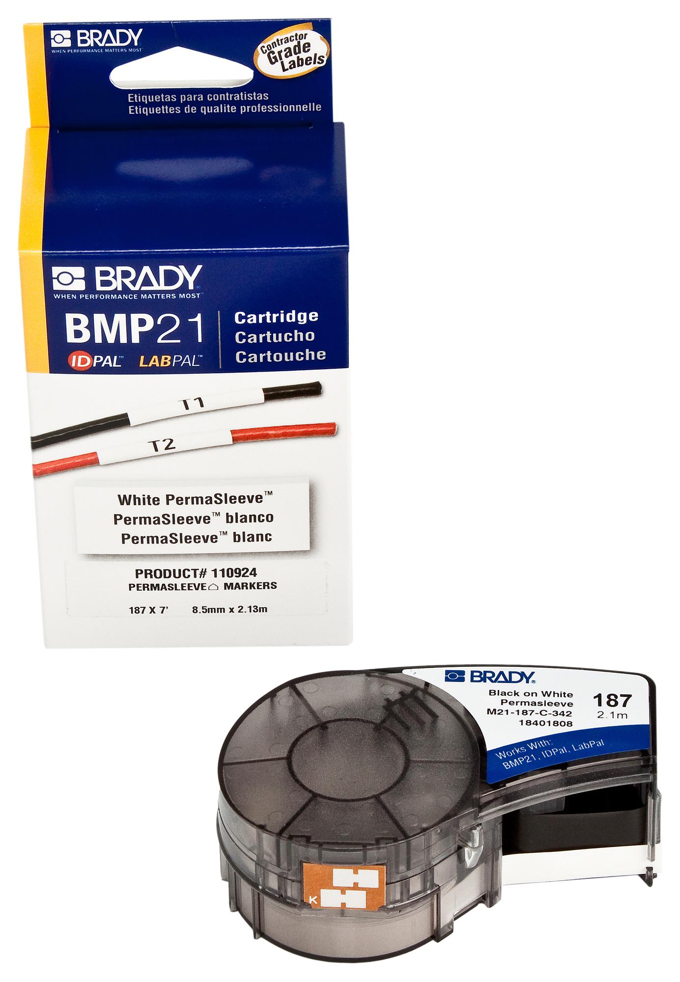 M21-187-C-342 WIRE MARKING SLEEVE, 4.75MM X 2.13M, PO BRADY