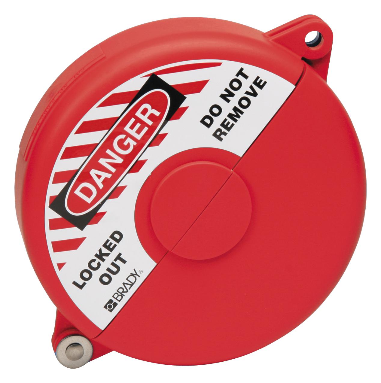 GATE VALVE LOCKOUTS GVLO 5-6.5 RED GATE VALVE LOCKOUT, RED, PP BRADY