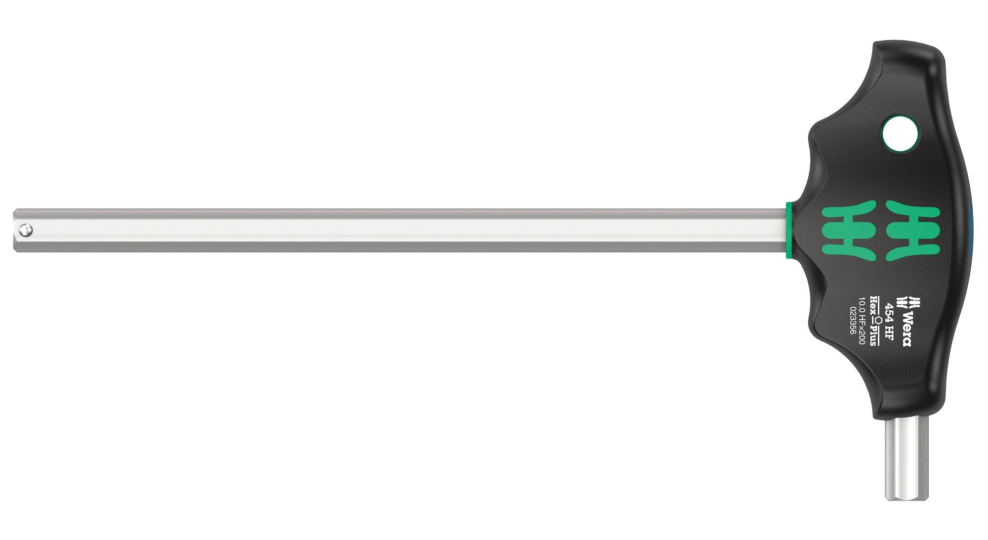 454 HEX-PLUS HF 10 X 200 MM HF T-HANDLE HEX SCREWDRIVER, 10MM, 249MM WERA