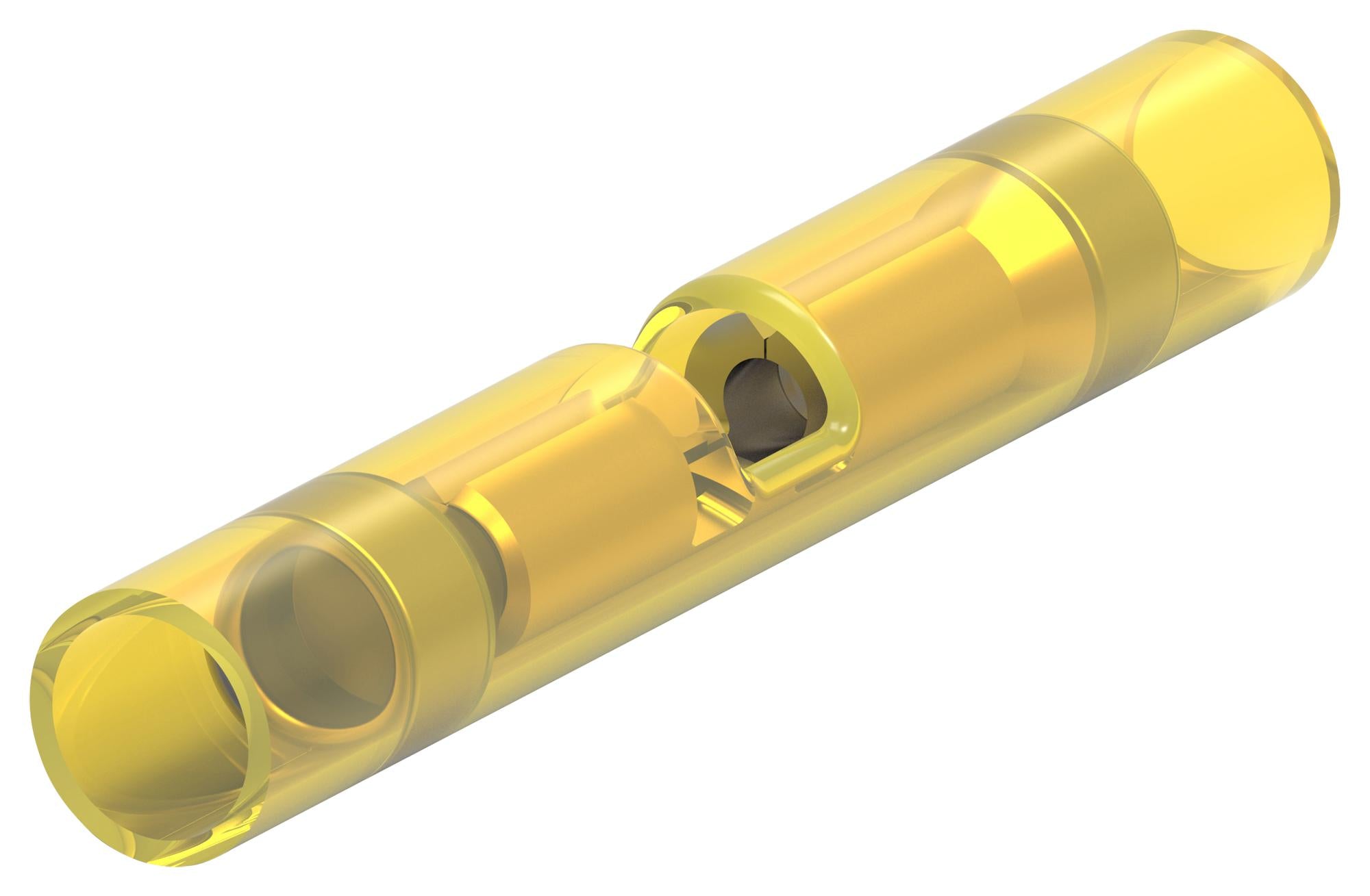 327638 BUTT SPLICE, YELLOW, 10AWG, 6.64MM2 AMP - TE CONNECTIVITY