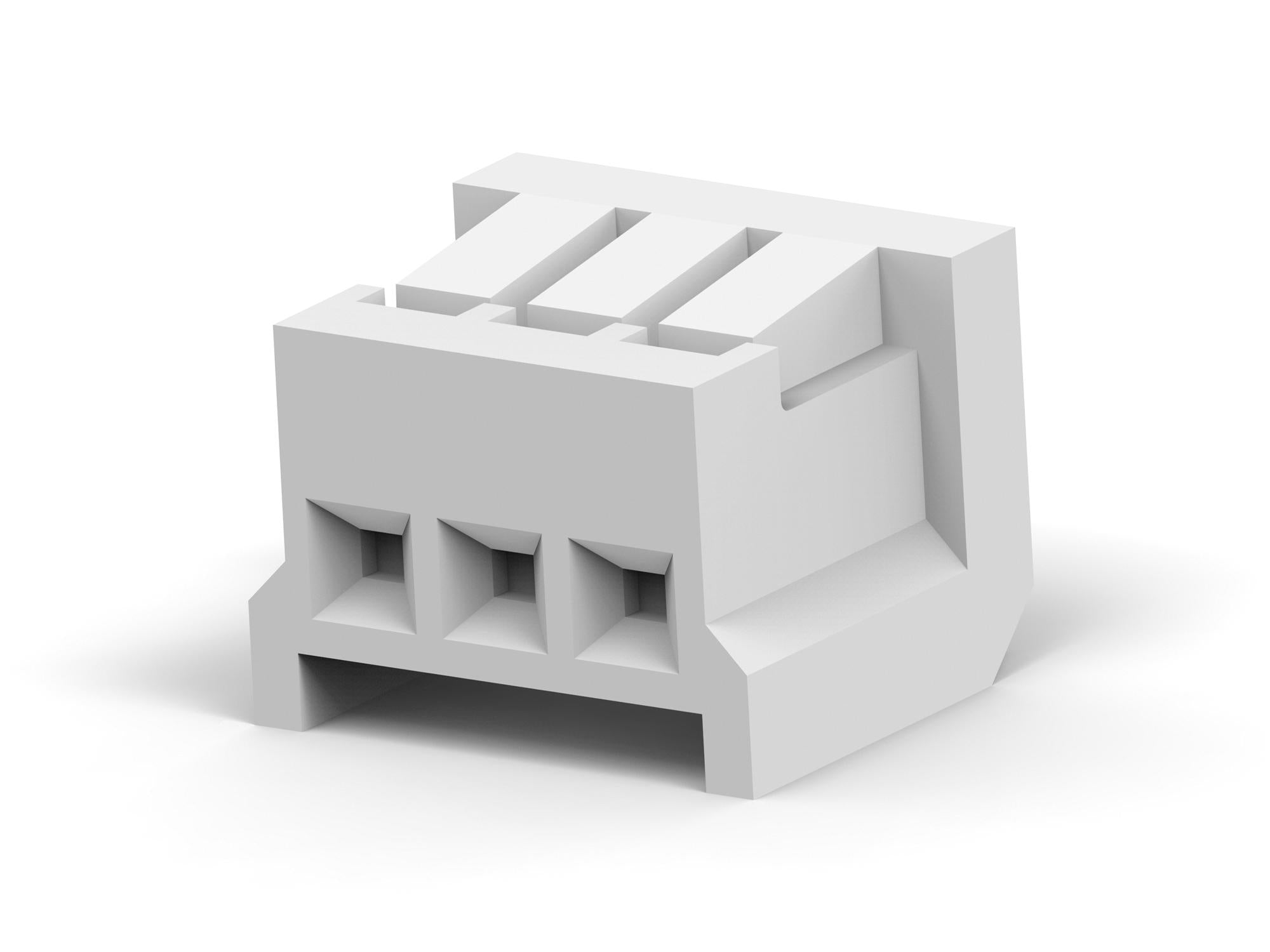 172142-3 WTB HOUSING, RCPT, 3POS, 1ROW, 2.5MM AMP - TE CONNECTIVITY
