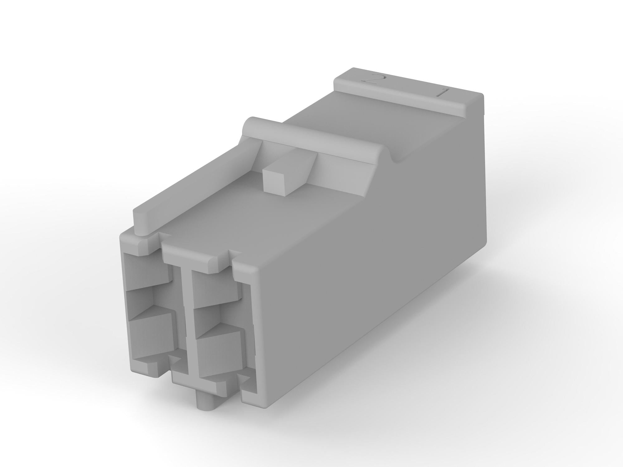 964768-2 WTB HOUSING, RCPT, 2POS, 1ROW, 5MM AMP - TE CONNECTIVITY