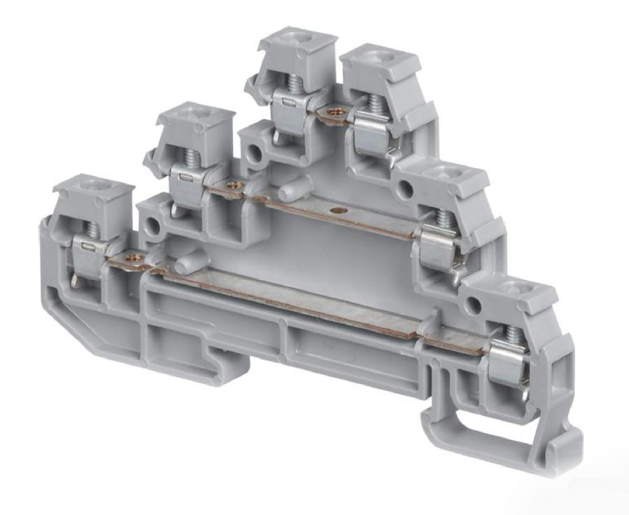 1SNA115541R1100 TERMINAL BLOCK, DIN RAIL, 6POS, 12AWG TE CONNECTIVITY
