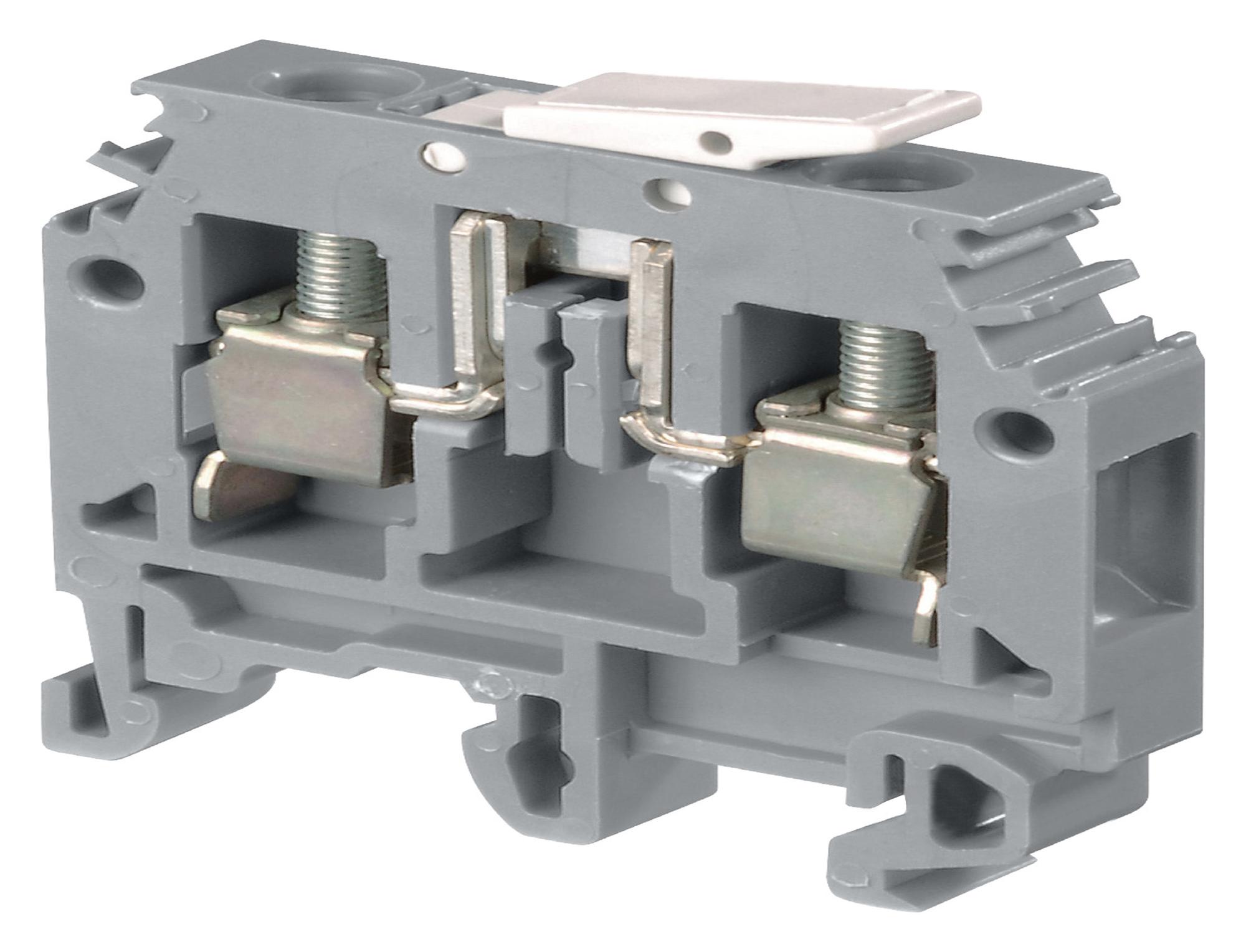1SNA115688R2500 TERMINAL BLOCK, DIN RAIL, 2POS, 8AWG TE CONNECTIVITY
