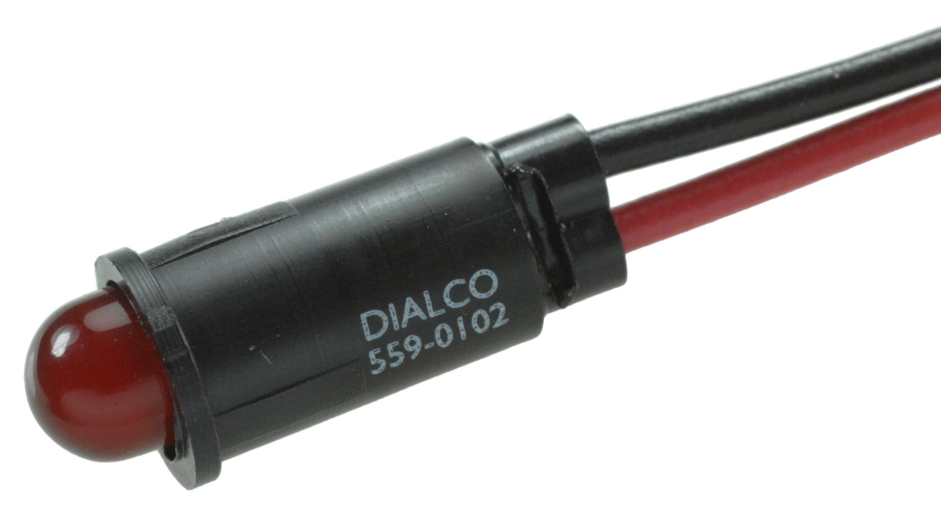 559-0102-007F PANEL INDICATOR, RED, 6.35MM, 5VDC DIALIGHT