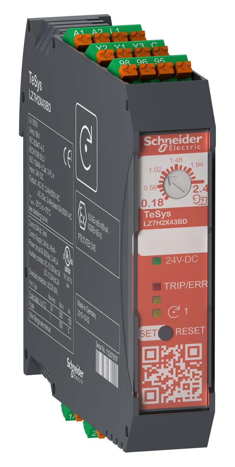 LZ7H6X53BD TESYS H STO 6.5A 24VDC PUSH SCHNEIDER ELECTRIC