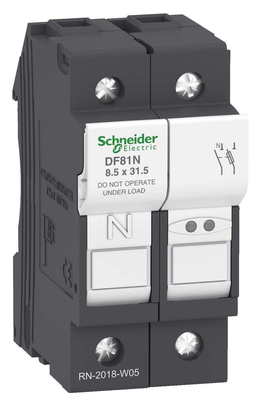 DF81N FUSE HOLDER 1P N 25A FOR FUSE 8.5 SCHNEIDER ELECTRIC