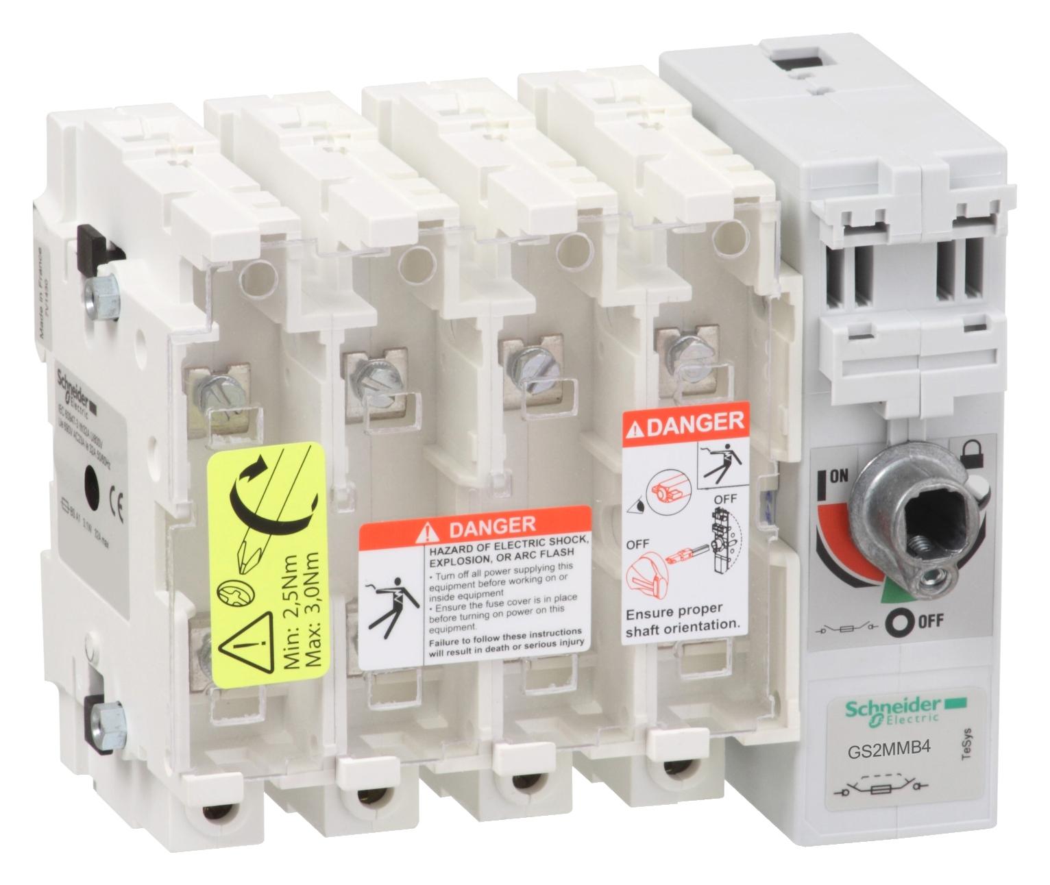 GS2MMB4 FUSE DISCONNECT SW. 4X 200A B1-B2 SCHNEIDER ELECTRIC
