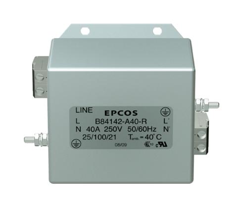B84142A0030R000 POWER LINE FILTER, 1 PHASE, 30A, 250V EPCOS