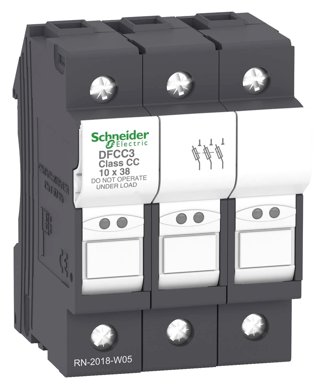 DFCC3 CARTRIDGE FUSE HOLDER, 30A, 3P, 600VAC SCHNEIDER ELECTRIC